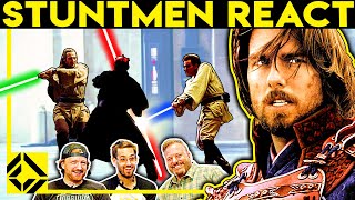 Stuntmen React to Bad & Great Hollywood Sword Fights 1