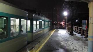 京阪 700形 701-702編成 80型復刻塗装車 京阪膳所駅  滋賀里駅  20170116