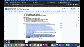 Proposal Argument Summary