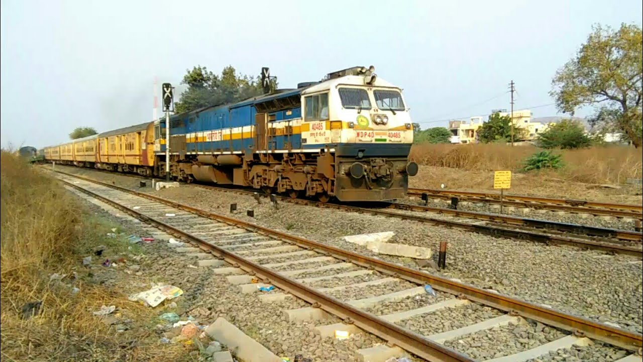 High Speed EMD in Action : Okha-Ramesvaram Weekly Express Of Indian Railways
