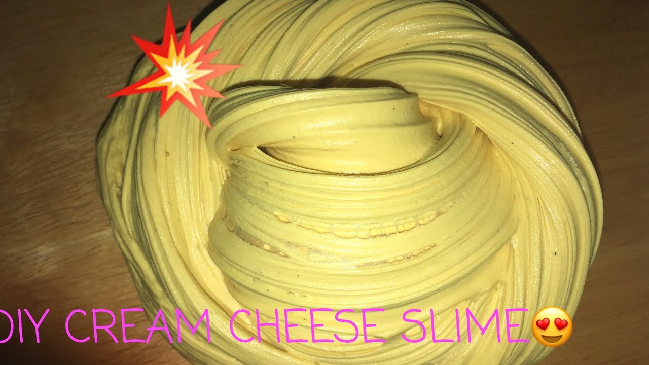 DIY CREAM CHEESE SLIME 😍 YouTube