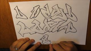 Graffiti Letter D Wildstyle Tutorial