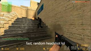 CS:S - Fast Turning Headshot + Post-Mortem Grenade Kill
