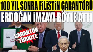Muhteşem Anlar..100Yıl Sonra Garantör Türkiye Rei̇s İmzayi Böyle Atti