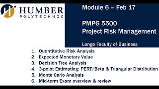 Mod 6 5500 quantitative analysis, tools and techniques