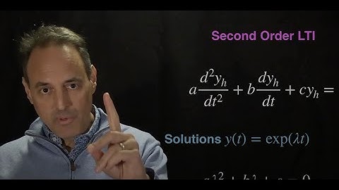 Introduction to Signal Processing:  LTI Differential Equations (Lecture 9)