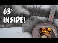 HEATING our GREENHOUSE with WOOD! (Rooster almost CAUGHT ON FIRE 🔥)