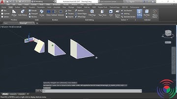 Autodesk AutoCAD: How to use Solid Wedge Command in Autodesk AutoCAD