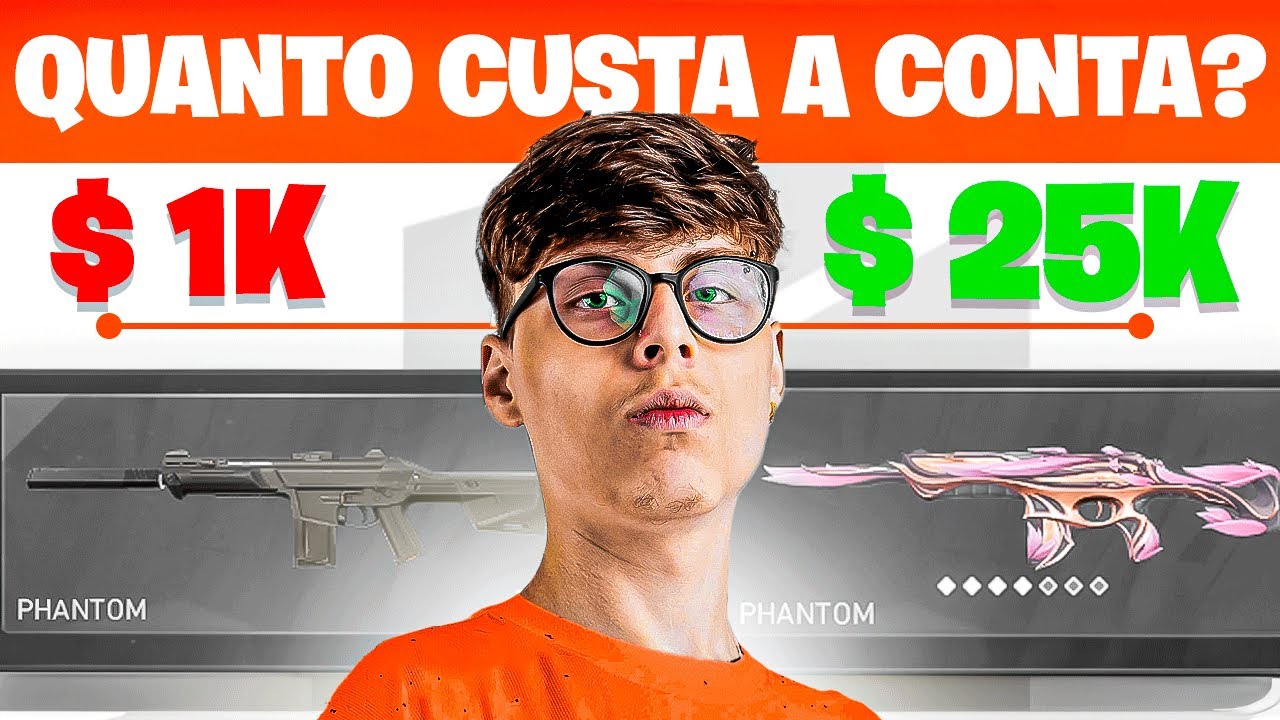 QUANTO CUSTA A CONTA DO QCK NO VALORANT!