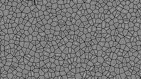 Voronoi Diagram + Stripe Edge (openframeworks)