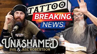 Phil Announces ‘Breaking News’ & Should Jase Get This Tattooed on His REAR?! | Ep 804