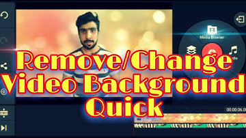 how to change / remove video Background kine master tutorial