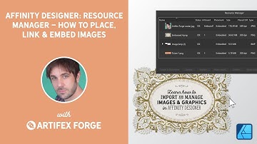 Affinity Designer: How to Place, Link, Embed & Update Images with the Resource Manager
