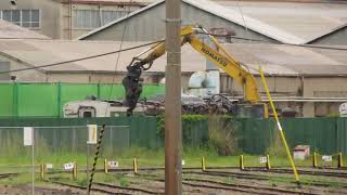 189系ナノN102編成モハ188-40解体 長野総合車両センター