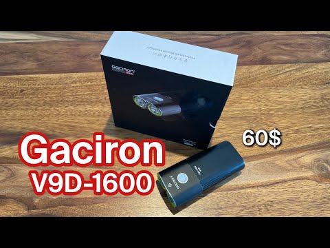 Bike Light for Night Riding - Gaciron V9D-1600 - YouTube