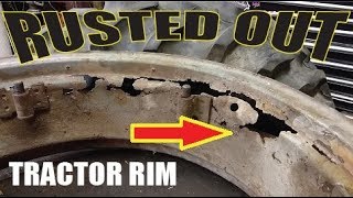 Rusted out Tractor Wheel Repair