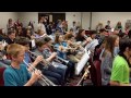 Action front  florida allstate middle school band rehersal