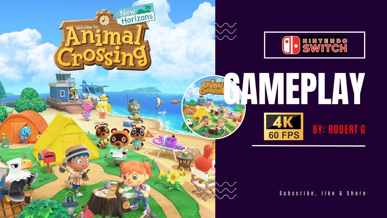 Animal Crossing: New Horizons - Nintendo Switch Gameplay [4k/60fps]