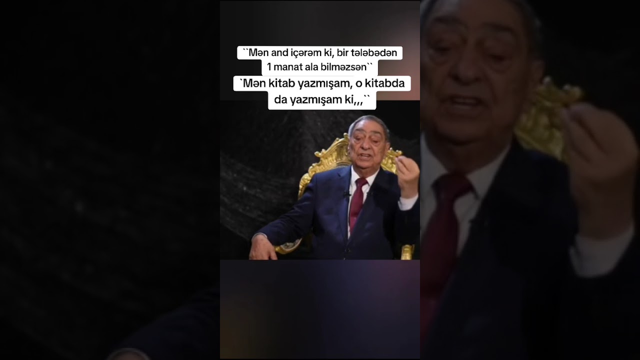RƏŞİD MAHMUDOV YAZDIĞI KİTABDAN DANIŞDI 👍👍👍 @doctor-es #residmahmudov