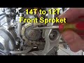 Replacing Front Sprocket on Dirt Bike for more Torque to the rear wheel