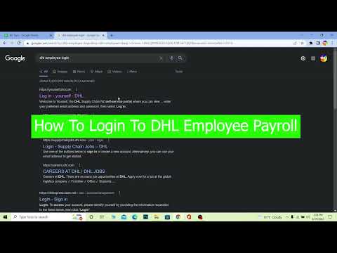 How To Login To DHL Employee Payroll (2022) | DHL Employee Login