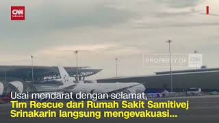 Detik detik Singapore Airlines Mendarat Setelah Turbulensi