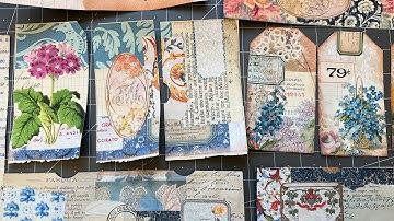 Craft with me #whatsinmybox | Random ephemera making session EP 01