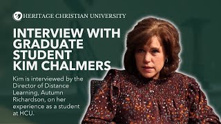 Graduate Student Kim Chalmers interview