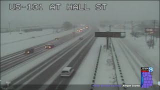 Road conditions poor as lake-effect snow moves across W. MI