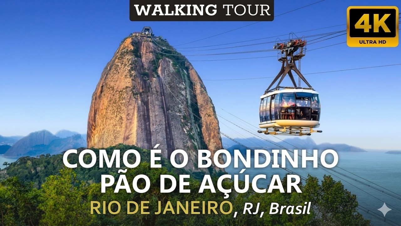 Conhecendo o Bondinho, Pão de Açúcar, Rio de Janeiro #walkingtour #gopro12