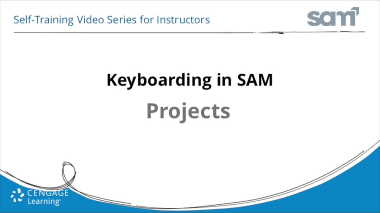 Keyboarding in SAM - Instructors - Projects textbooks sell