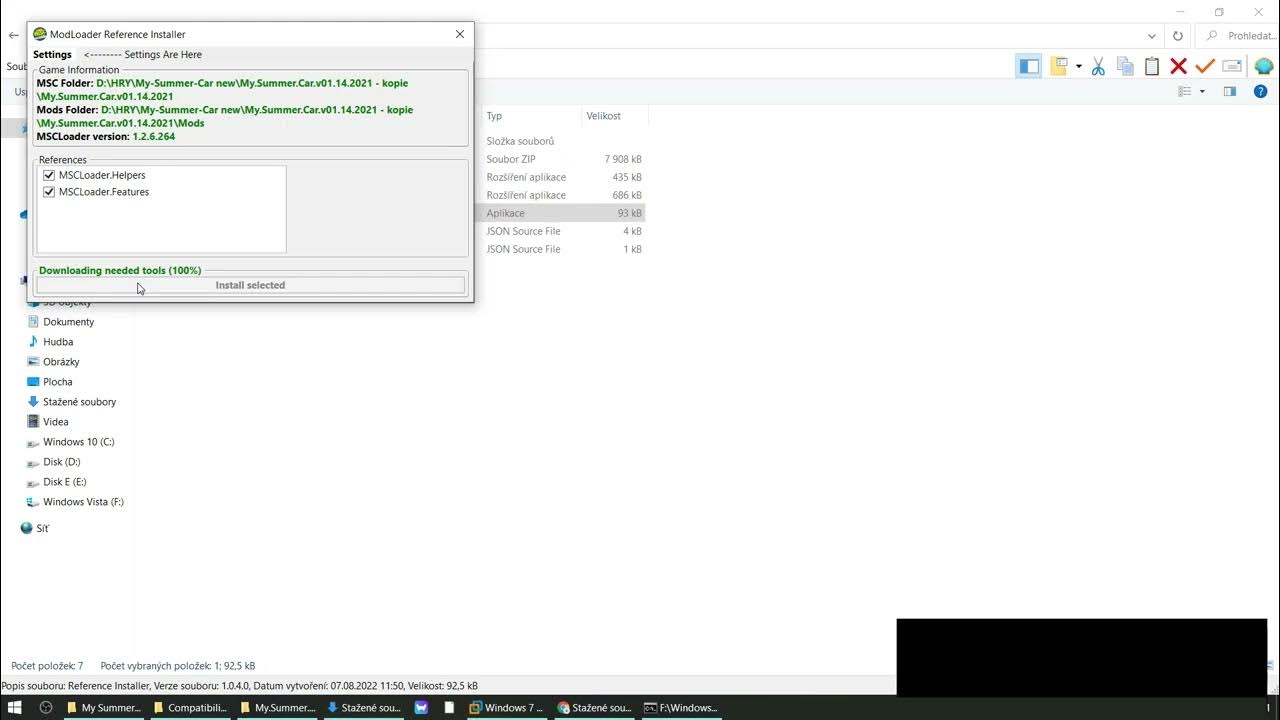 Simple modloader and console