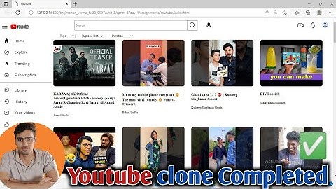 i have clone Youtube❤️ using api masai school unit 3 project #masai #masaischool #relevel #clone