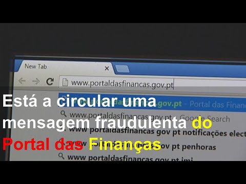 Está a circular uma mensagem fraudulenta do Portal das Finanças