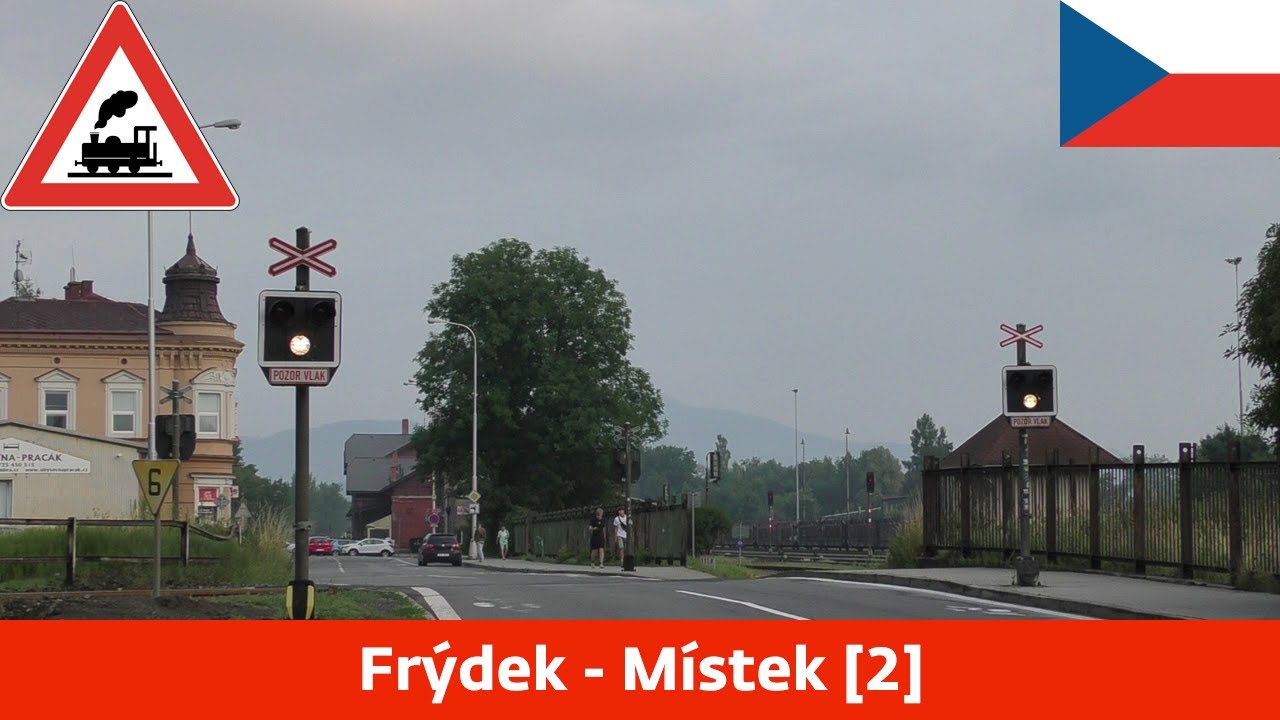 Železniční přejezd Frýdek-Místek [2] - 17.7.2021 - YouTube