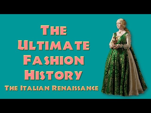 Italian fashion history of the 14th and 15th century.