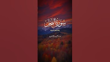 Surah  An Nahl Urdu translation By Sheikh Shuraim With Arabic Text (HD) |سورة النحل|