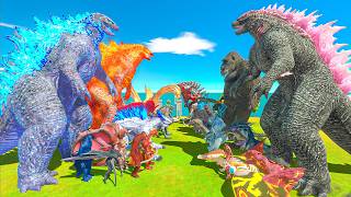 Team Supercharged Godzilla x Thermonuclear Godzilla vs Team King Kong x Evolved Godzilla - ARBS screenshot 1