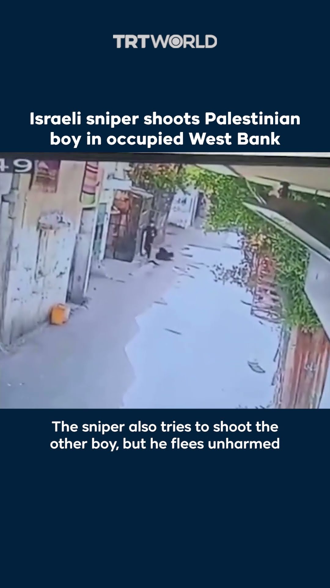 Israeli sniper shoots Palestinian boy in occupied West Bank
