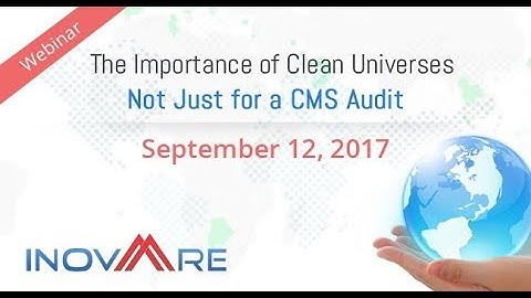 Webinar recording - Importance of a Clean Audit Universe