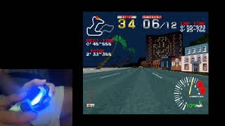 Ridge Racer PS1 using tilt controls