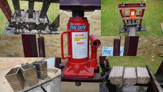 : Making a Hydraulic paper briquette press 10 ton / Homemade Paper and wood sawdust briquettes