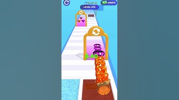 INSANE!! Gem Stack Run 675 #gaming #gemstack #shorts