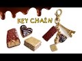 Chocolate, Wafer, Biscuit Key Chain | Polymer Clay Food Jewelry Tutorial