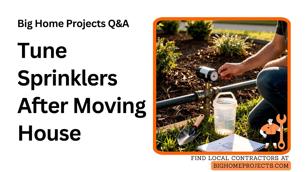 Move House Irrigation Audit WeatherBased FlowSensor Guide