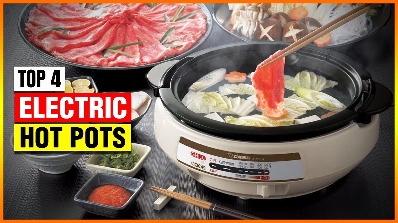 Shabu Shabu Hot Pot, Electric Mongolian Hot Pot With Divider