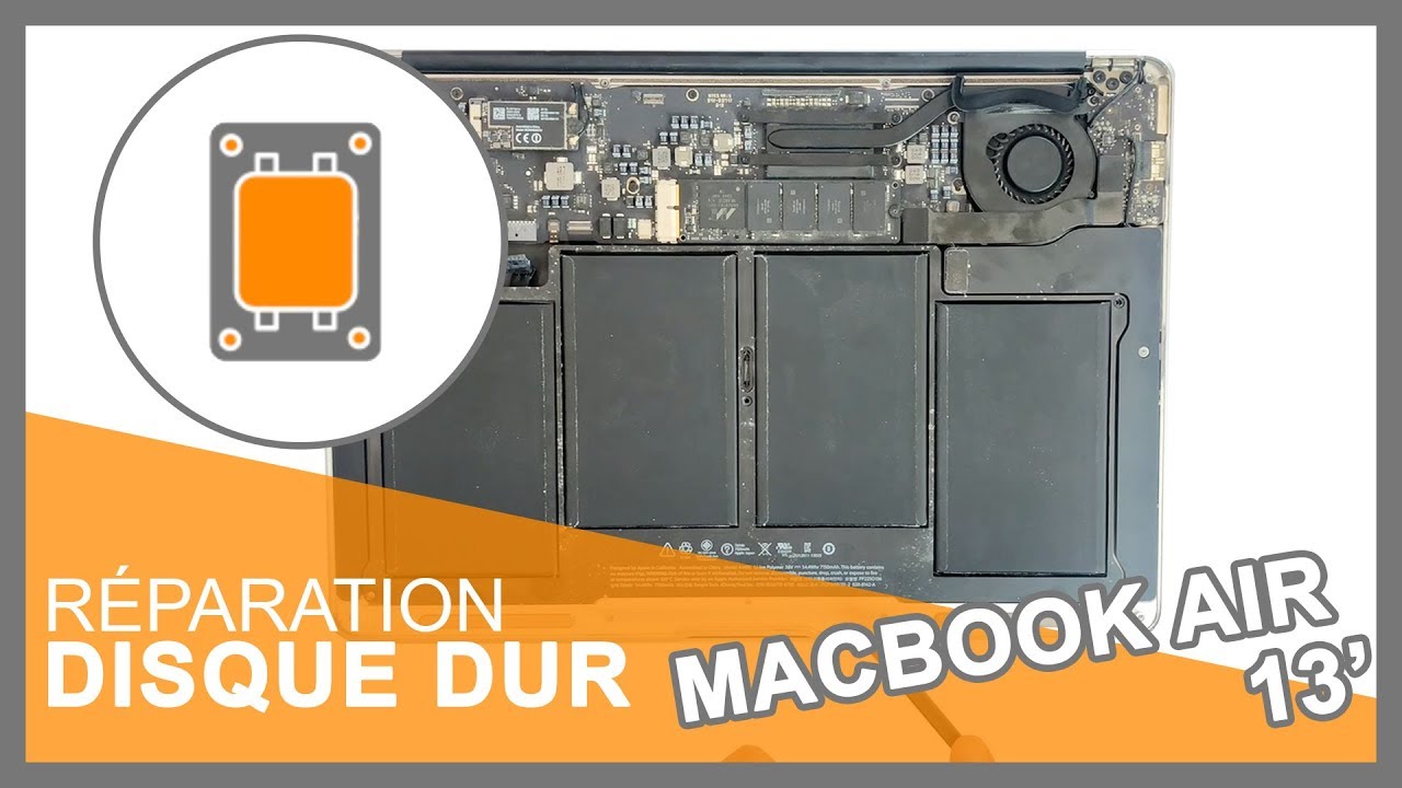Remplacement du disque dur SSD du MacBook Air 13 mi-2013 - Tutoriel de  réparation iFixit