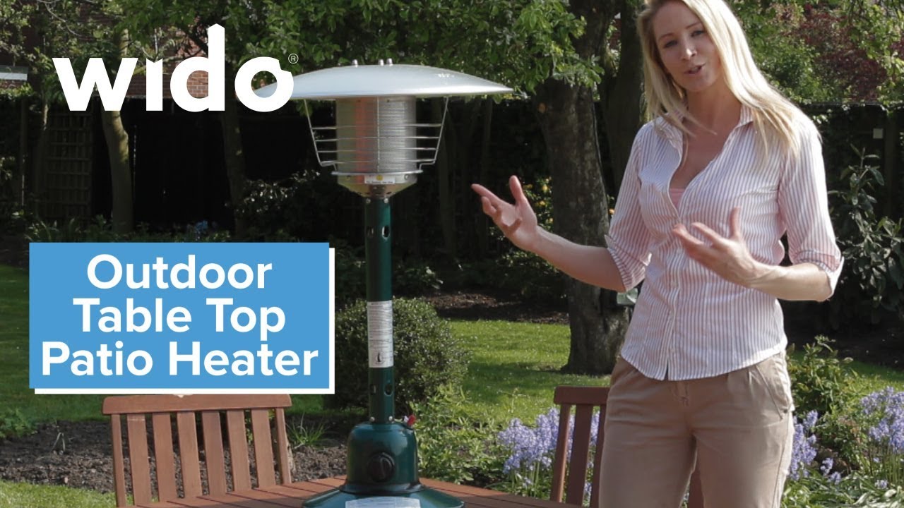 Wido Outdoor Table Top Patio Heater Product Video (PH300) YouTube