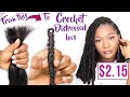 😱 GAME CHANGER!!! Diy $2.15 "CROCHET" DISTRESSED FAUX LOCS with ONE pack of straight Kanekalon hair!