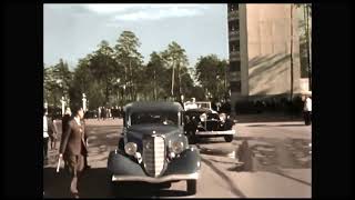 1939 London - Moscow - Vienna - Chicago. A very rare color newsreel  Now with sound